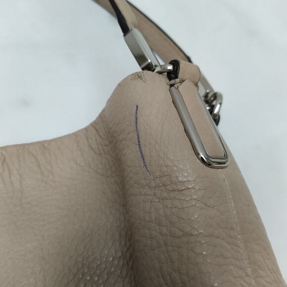 Coach Phoebe Beige Pebbled Leather 3 Compartments Shoulder Bag - Picture 8 of 16